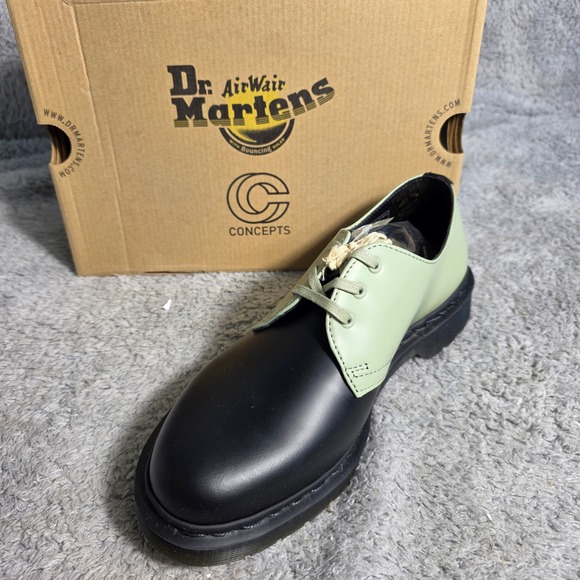 Concepts x Dr. Martens‎ 1461 3-Eye Black Desert Sage Shoes EU 40 M 7.5 W 8.5 NEW